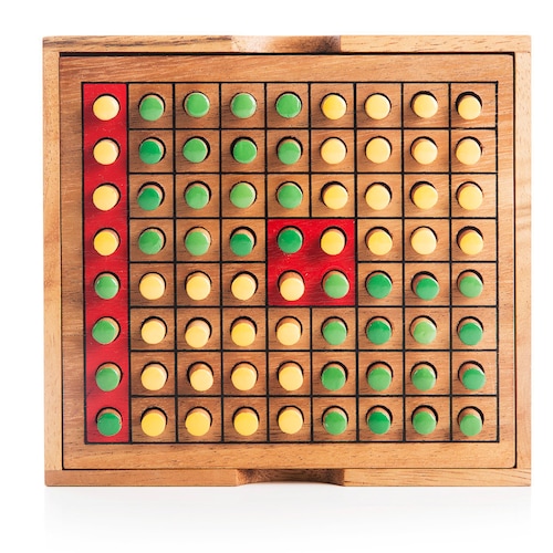 Othello / Reversi Wooden Strategy Game Etsy