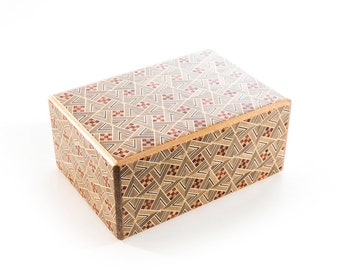 Japanese Puzzle Box - 4 Sun 21 steps, Trick Puzzle Box, Secret Opening Puzzle Box, Brainteaser Puzzle Box, birthday gift, Gift For Him