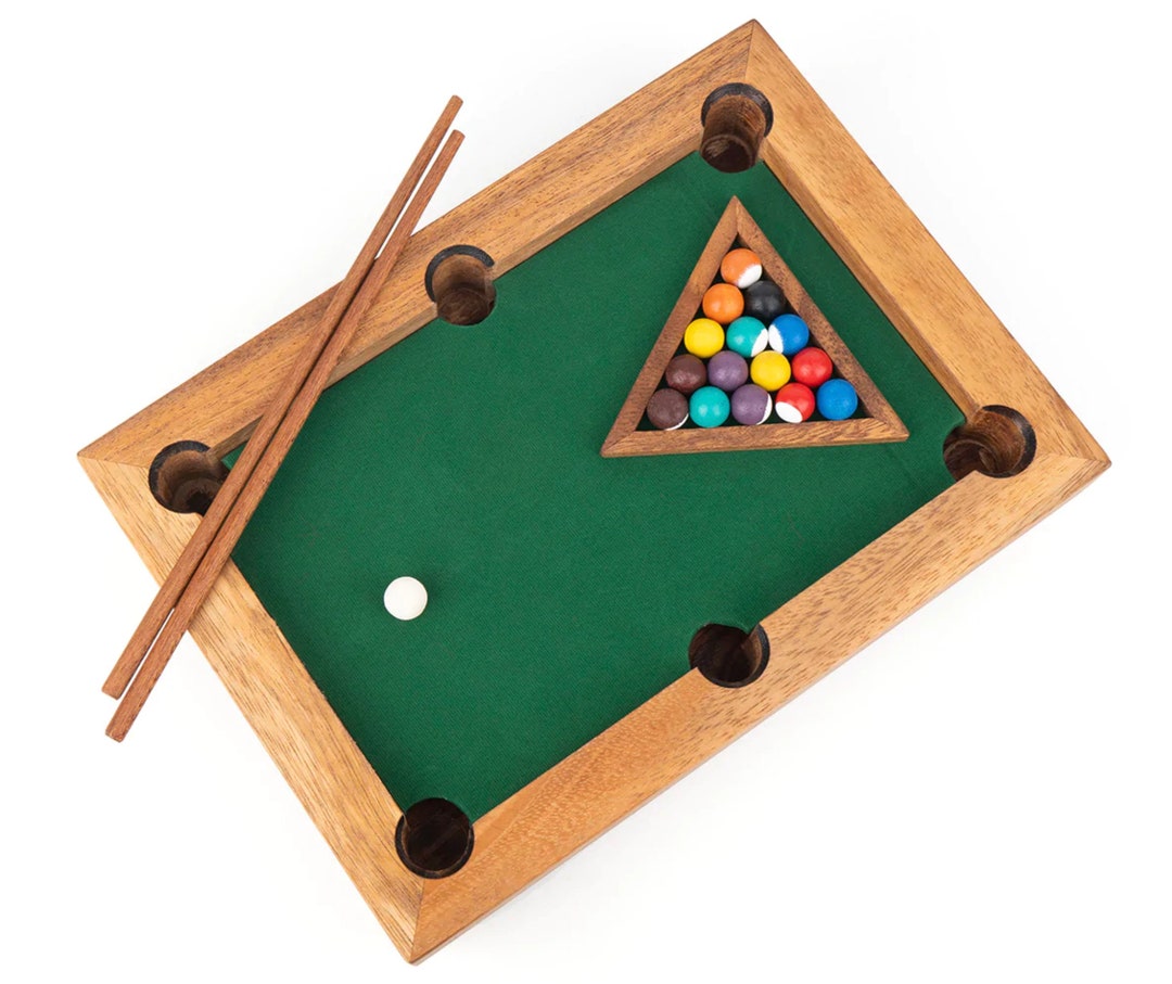 Mini Billiard Table Game Mini Pool Table Set, Perfect for Home or Office Use. Party Game Etsy