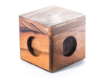 Wooden Soma Cube Puzzle, gift for architect, office desk toy, gift for mom