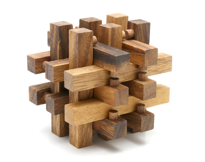 Lock Puzzle  - 3D wooden interlocking brain teaser puzzle