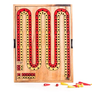 Cribbage - Wooden board game, Wood board game