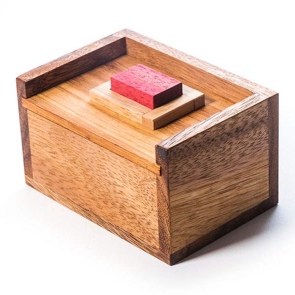Red Stone Brain Puzzle Box - Le cadeau parfait pour les amateurs de puzzle, puzzle de casse-tête super amusant et enrichissant pour adultes et enfants