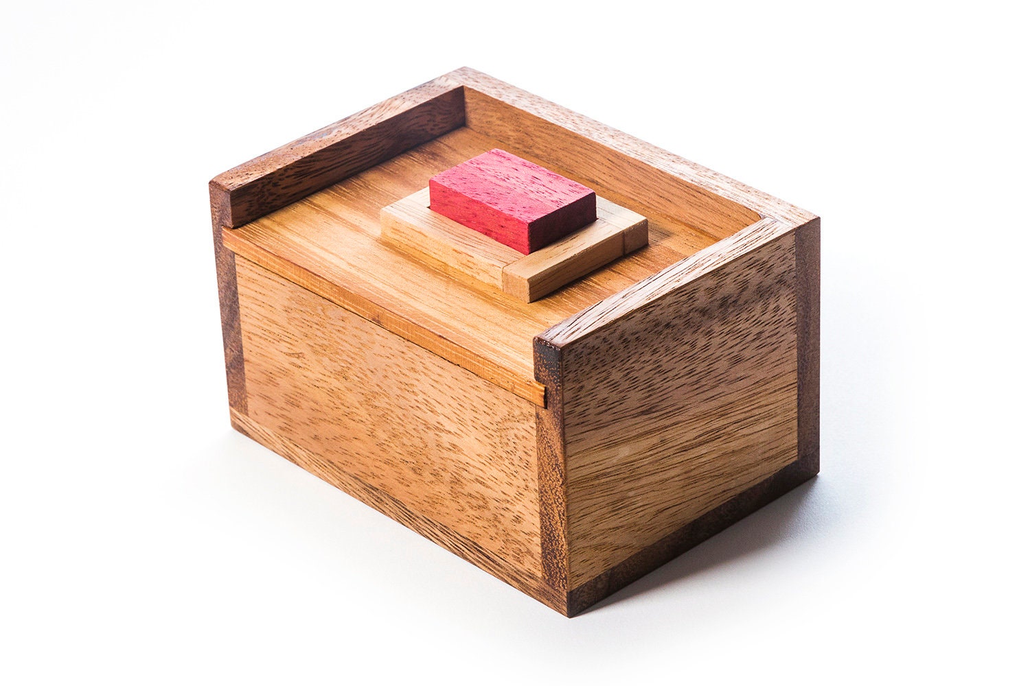 Red Stone Brain Puzzle Box - The perfect gift for puzzle lovers, Super fun and rewarding brain teaser puzzle for adults and kids
