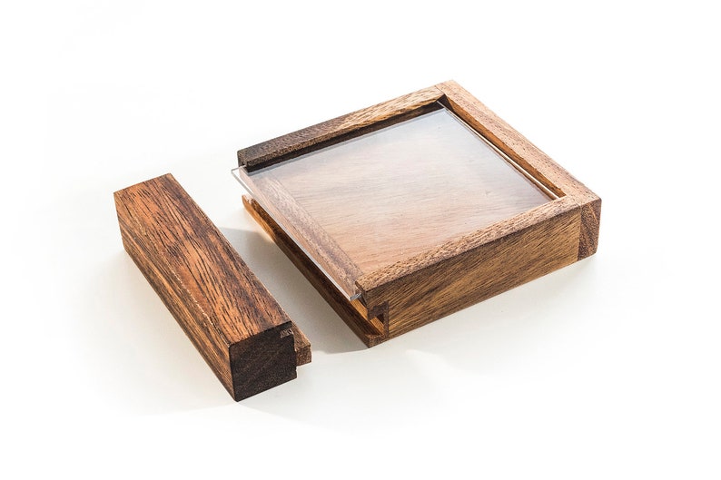 Impossible Puzzle Box Wooden Brain Teaser Puzzle Clever Etsy