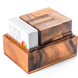 JUEGO STEM Soma Cube Puzzle con tarjetas de desafío: juego de mesa de café, regalo para niños, regalo para arquitectos, día del padre, regalo para diseñadores
