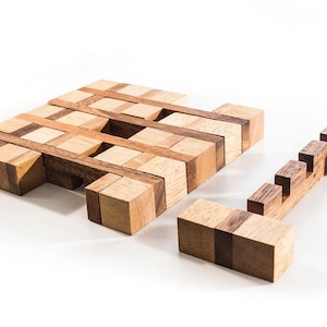 CrissCross Interlocking Puzzle, Hard Puzzle, Complex Puzzle, Wood Puzzle for Teenagers and Adults, gifting