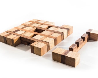 CrissCross Interlocking Puzzle, Hard Puzzle, Complex Puzzle, Wood Puzzle for Teenagers and Adults, gifting