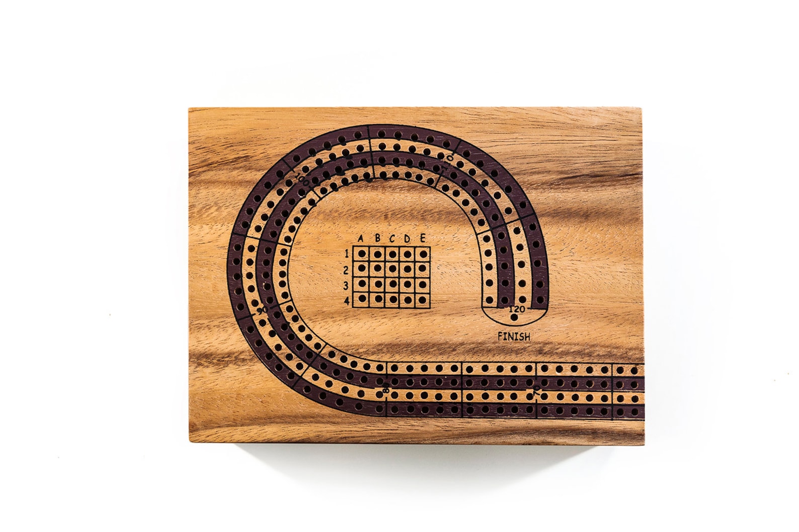 4 Player Cribbage Strategy Game Wooden Board Game Wood Etsy