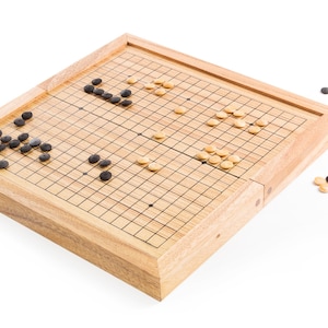 Premium Handcrafted Wooden Go Board Game Set: Perfect Gift for Strategy Gamers!