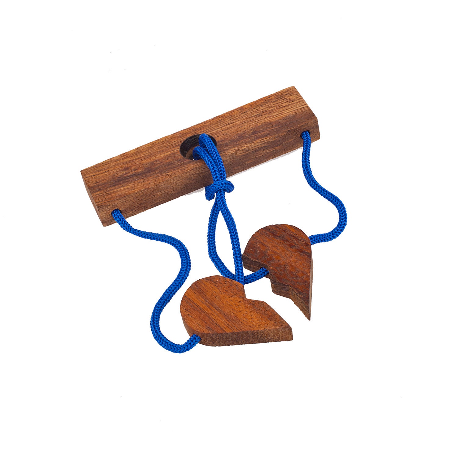 Broken Heart wooden brain teaser puzzle disentanglement Etsy