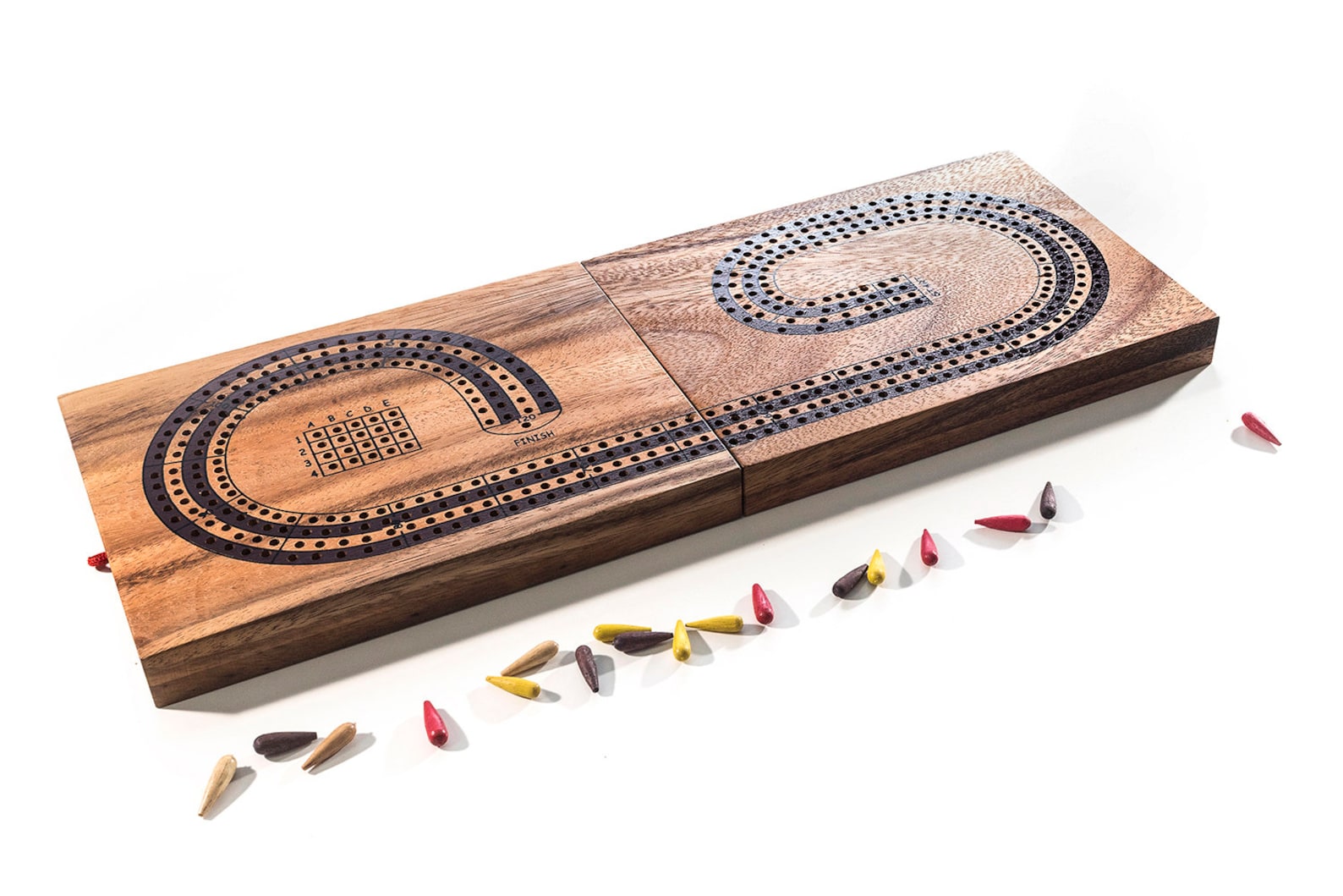 4 Player Cribbage Strategy Game Wooden board game Wood Etsy
