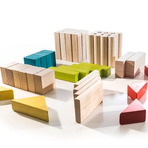 Natural Wooden Montessori Toy Building Blocks -  Waldorf Toy, Natural Wood Toy, Educational Toys, Wooden toy, Wood Toy, Toy for kids