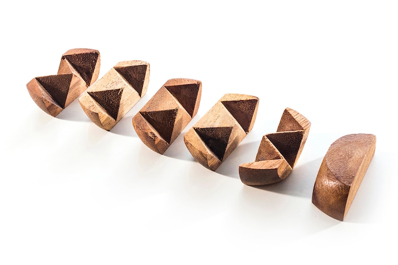 Mini Japanese Ball Puzzle Mechanical Wooden Brain Teaser Etsy