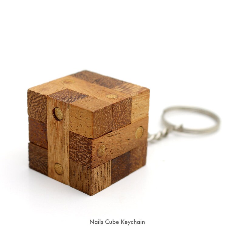 Puzzle Key Chain Wood Puzzle Keychain Wood Keychain Wood Etsy