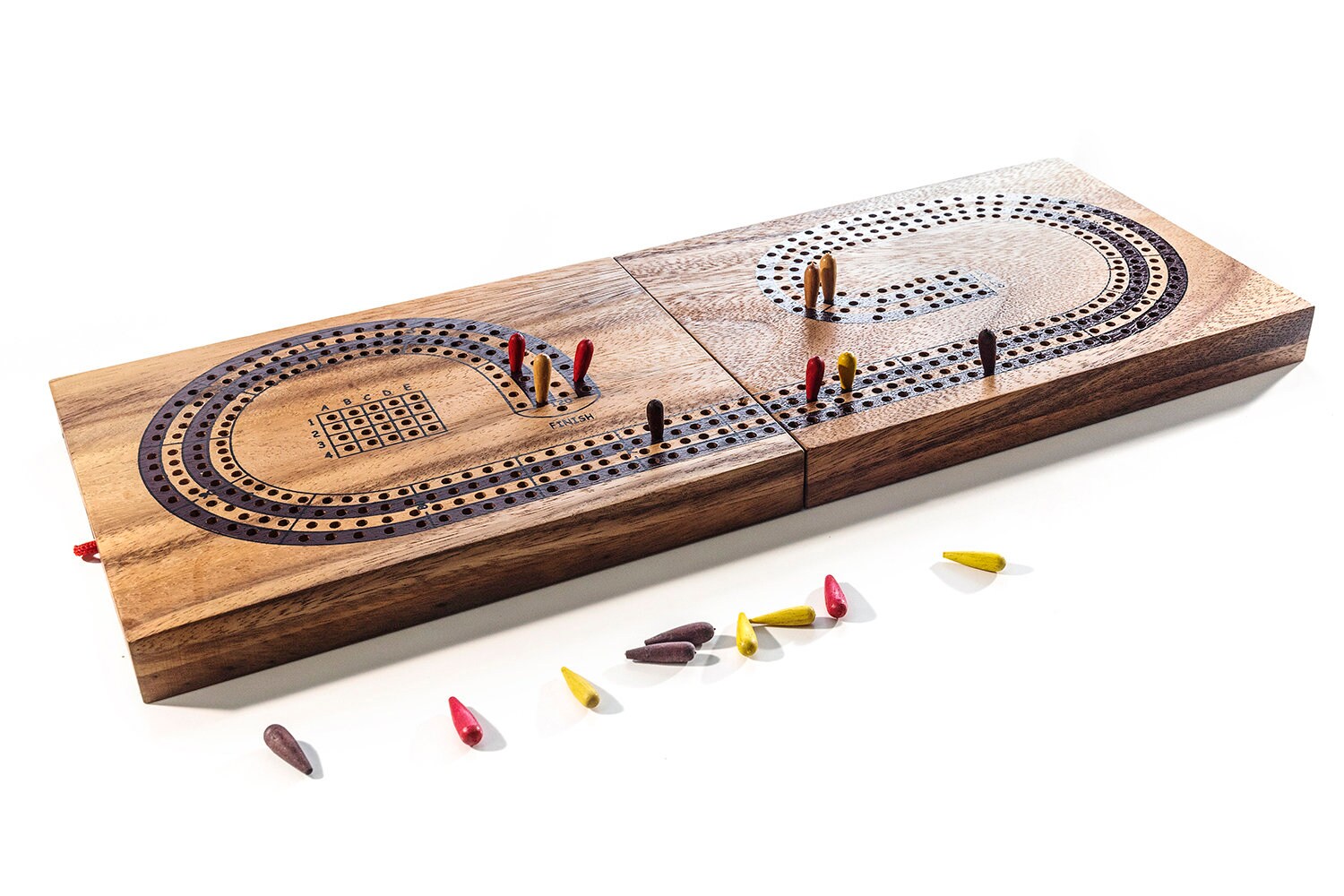 4 Player Cribbage Strategy Game Wooden board game Wood Etsy