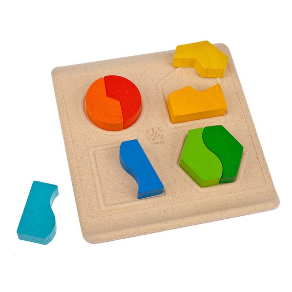 3D Shapes Geometry Game Montessori-Spielzeug Holz Lernspielzeug für Kinder 