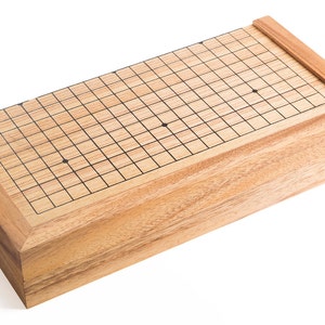 Go Wooden Go board game, Go game, Go board, Go pieces, wood board game image 5