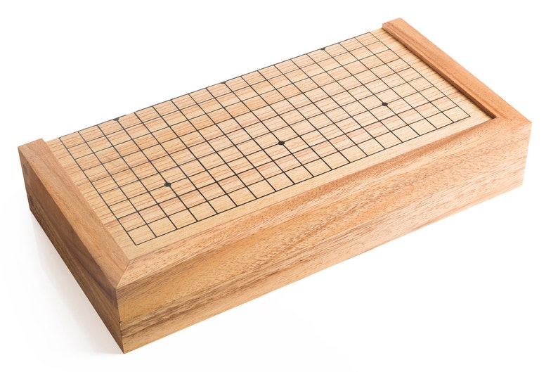 Go Wooden Go board game, Go game, Go board, Go pieces, wood board game image 5