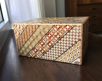 Japanese Puzzle Box 6 sun 36+1 steps, Secret Puzzle Box For Adults, Large Japanese Puzzle Box, High Level Puzzle Box, High End Puzzle Box