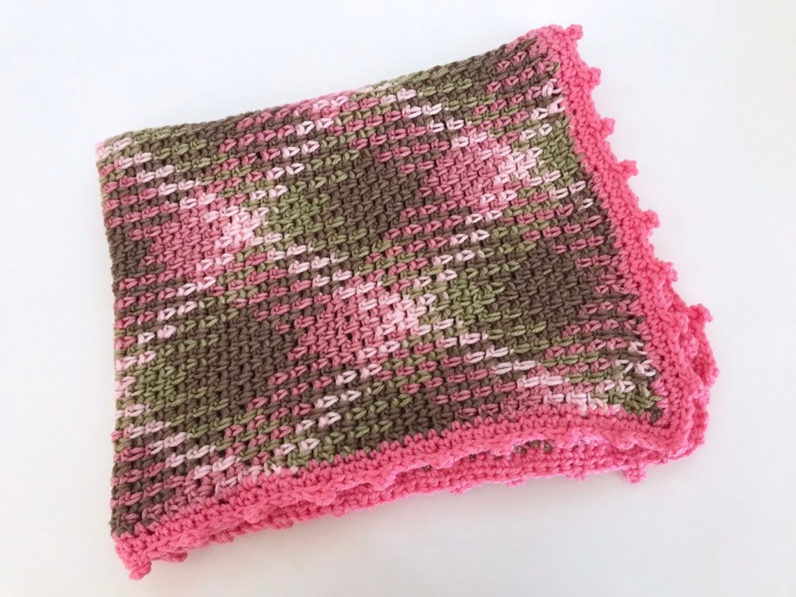 Argyle Baby Girl Blanket Argyle blanket Etsy