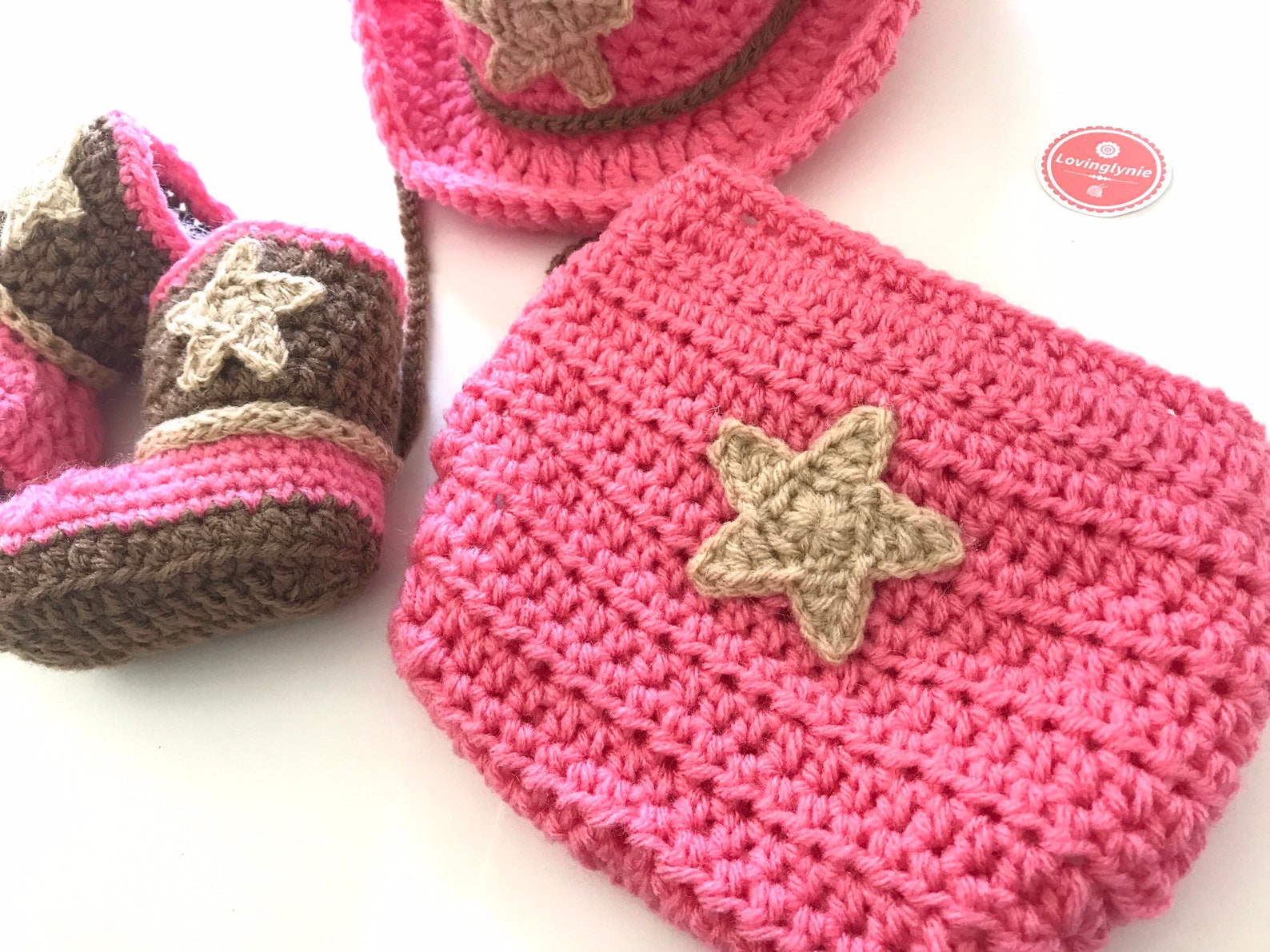 Crochet Cowboy Hat and Boots Set for Baby Girl / Cowgirl Hat / Etsy