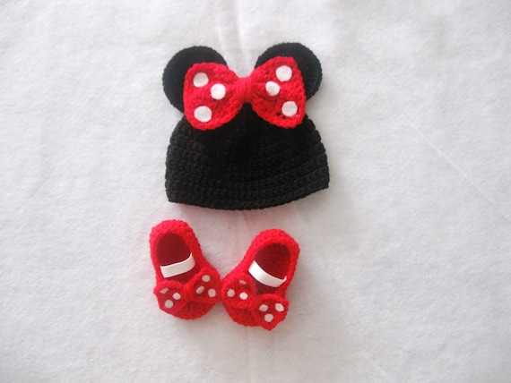 Minnie Mouse Hat / Baby Hat | Etsy 