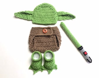 Gehaakte Star Wars Yoda-set