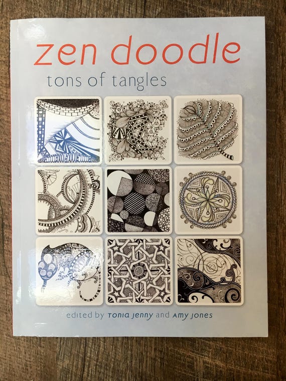 Zen Doodle Tons Of Tangles Zentangle Patterns Learn To Etsy