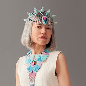 Crystal crown headpiece