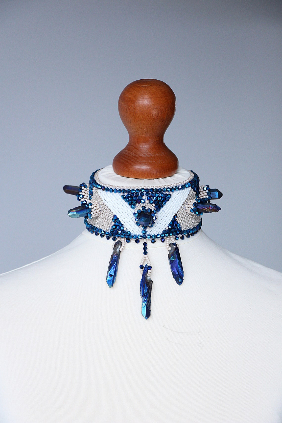 Titanium Quartz Necklace Raw Crystal Choker Necklace for Etsy