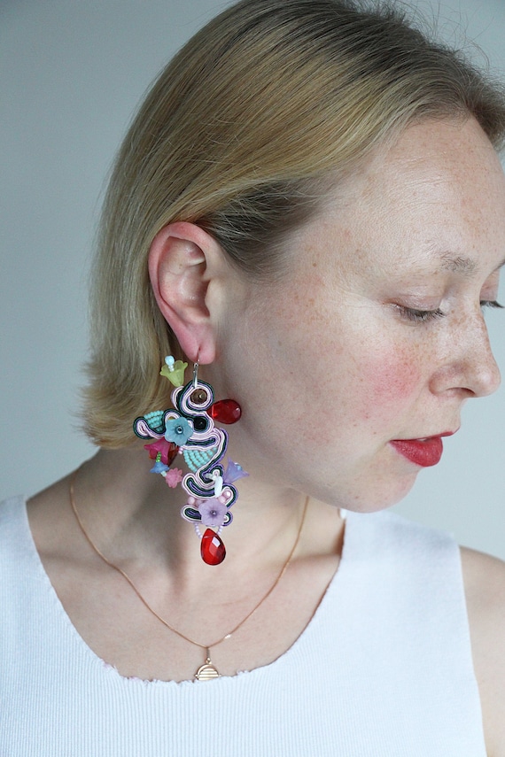 Etsy hotsell asymmetrical earrings