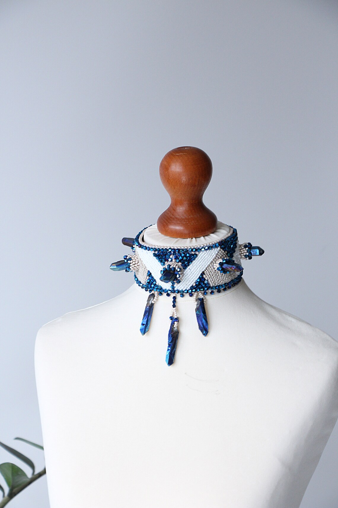 Titanium Quartz Necklace Raw Crystal Choker Necklace for Etsy