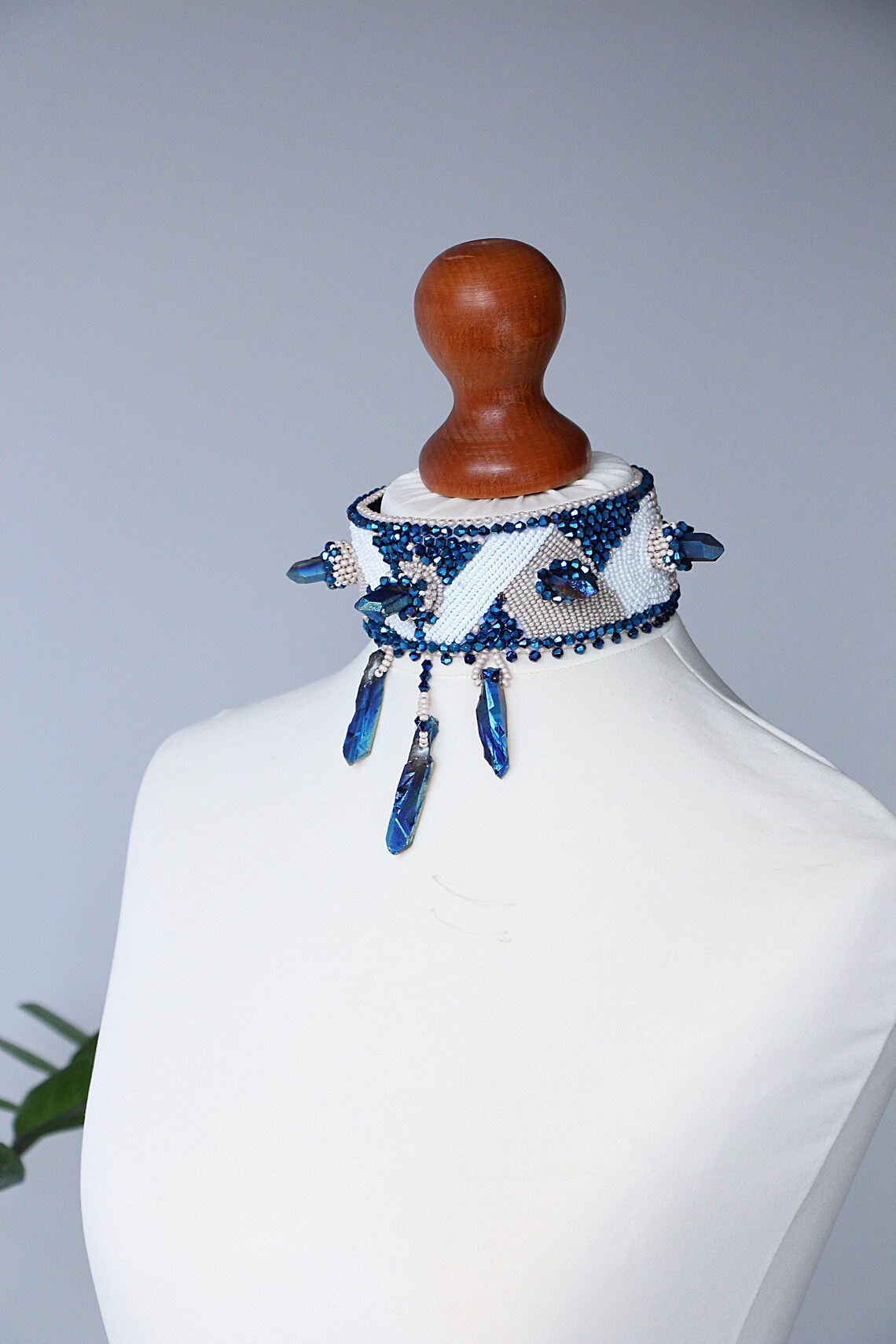 Titanium Quartz Necklace Raw Crystal Choker Necklace for Etsy