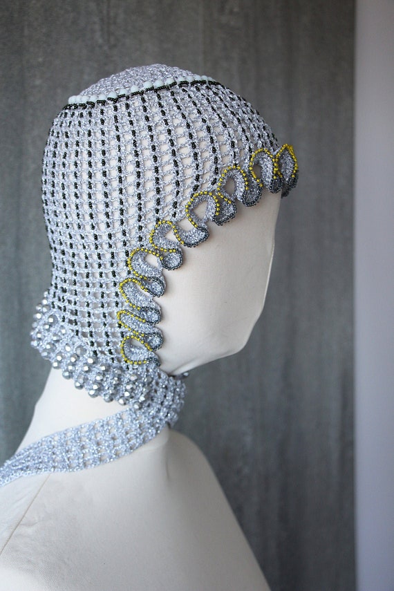 Perverze Scalloped Crochet Headdressニット帽 Perverze Scalloped