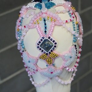 Crystal crown bridal headpiece image 4