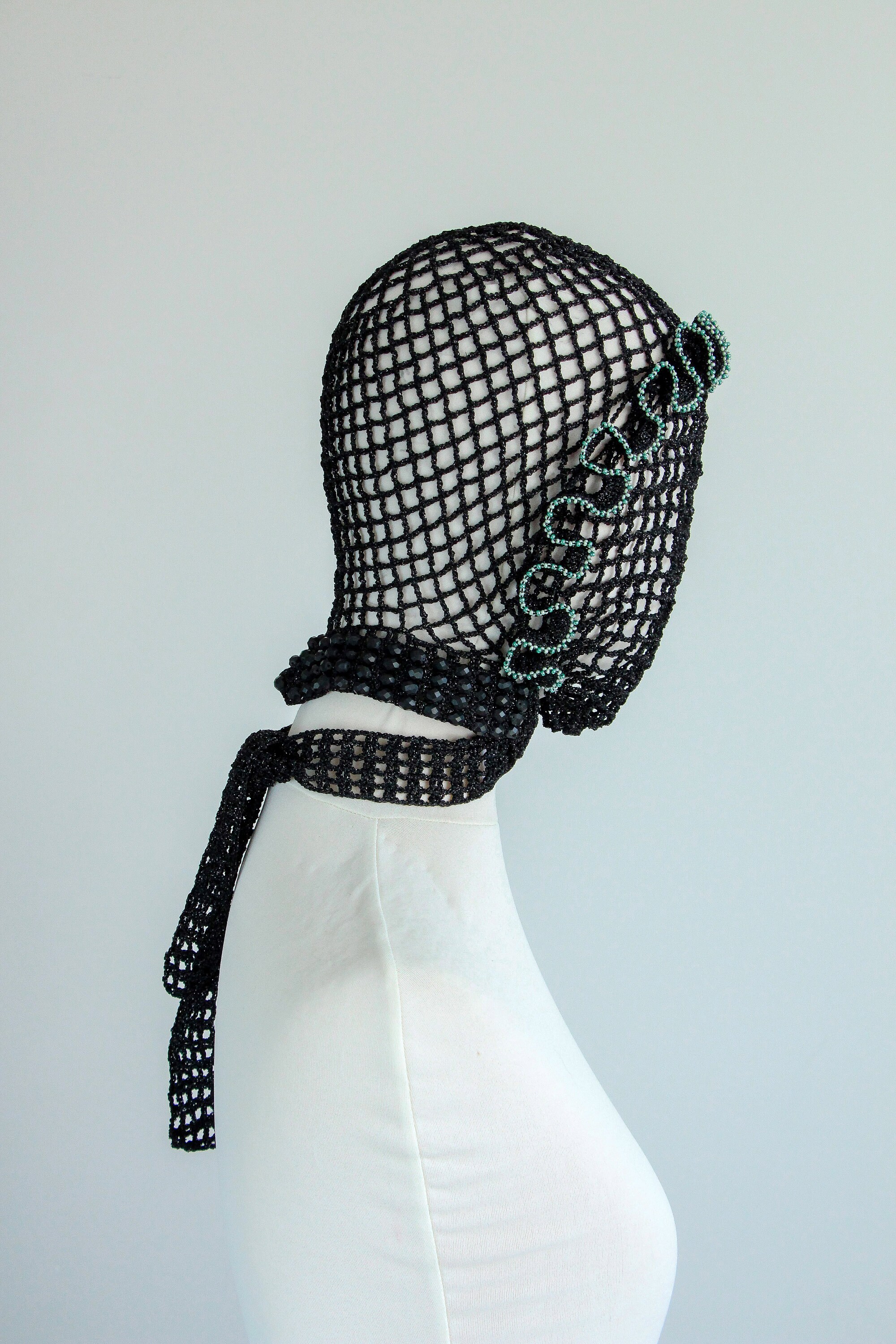 Black Full Face Lace Mask Full Face Shield Mask Apocalyptic Etsy