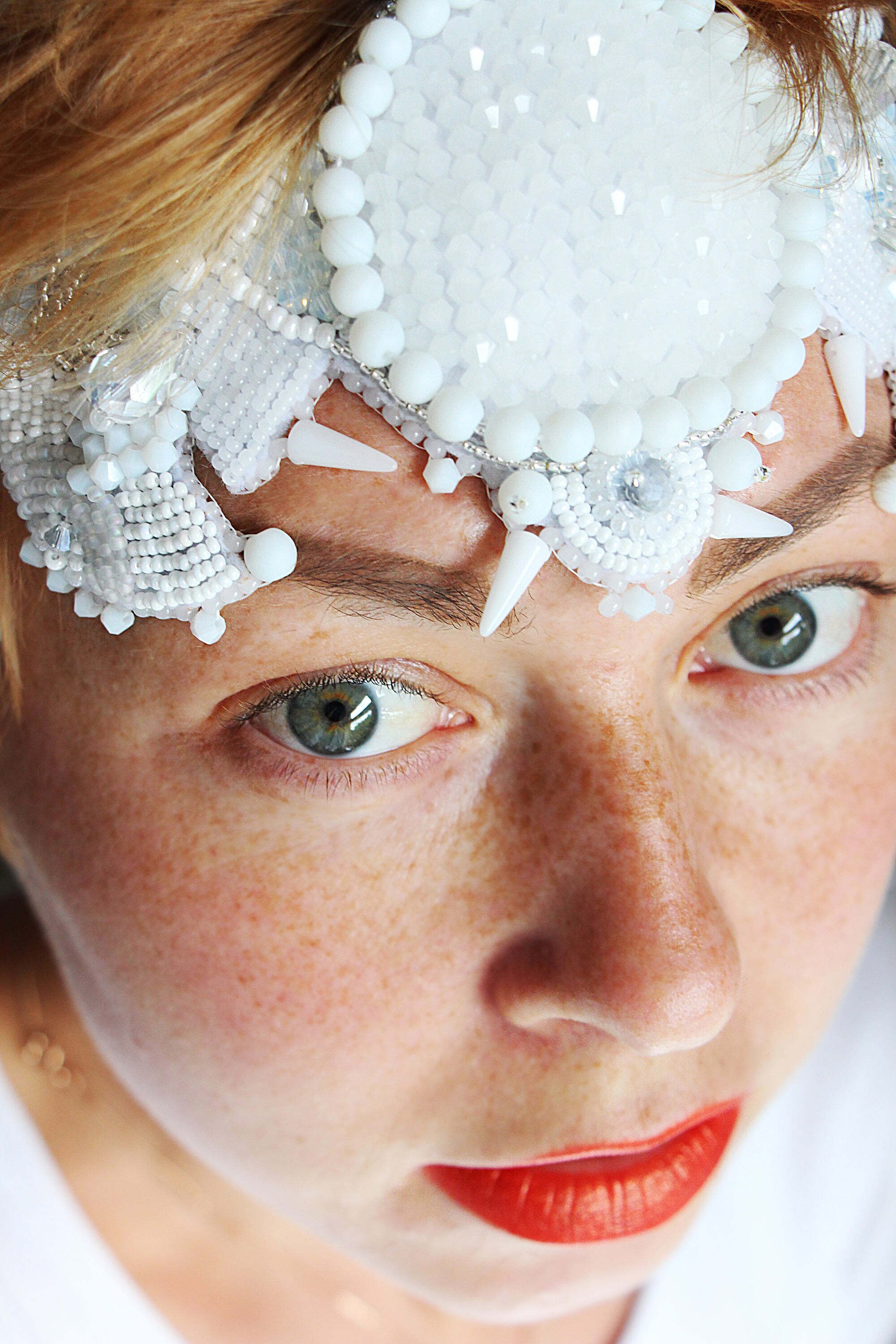Beaded Forehead Headband Etsy