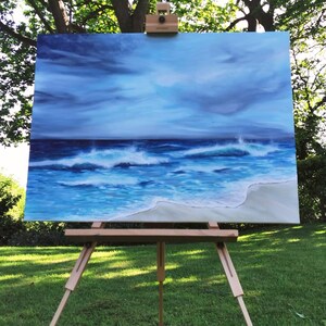 Swash ocean, seascape, sea view acrylic painting