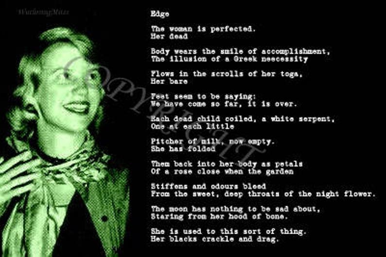 Sylvia Plath Poem Art 8 Designs image 3