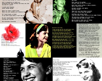 Sylvia Plath Poem Art - 8 Designs