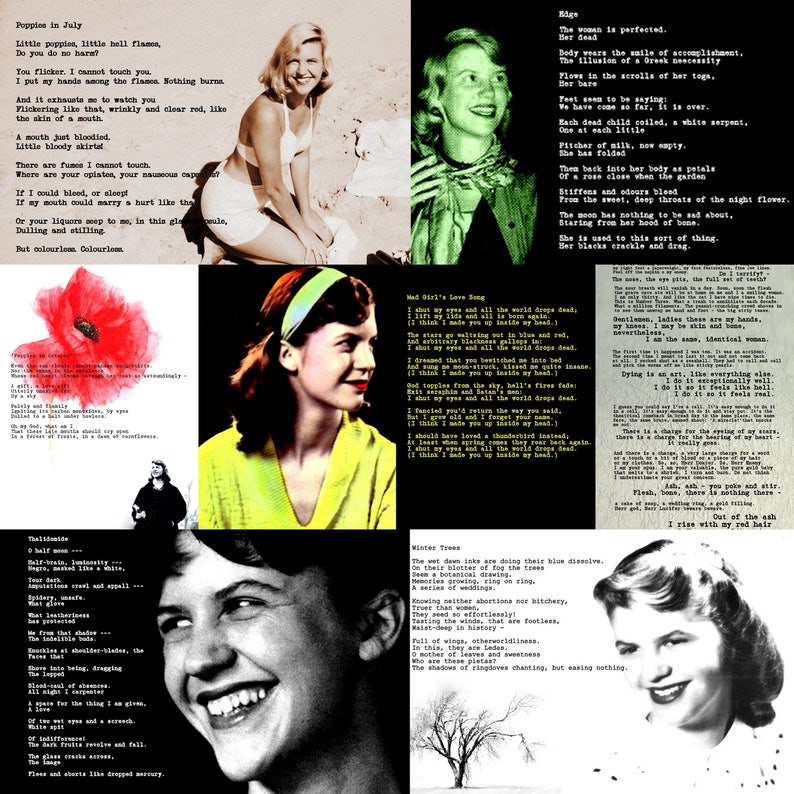 Sylvia Plath Poem Art 8 Designs image 1