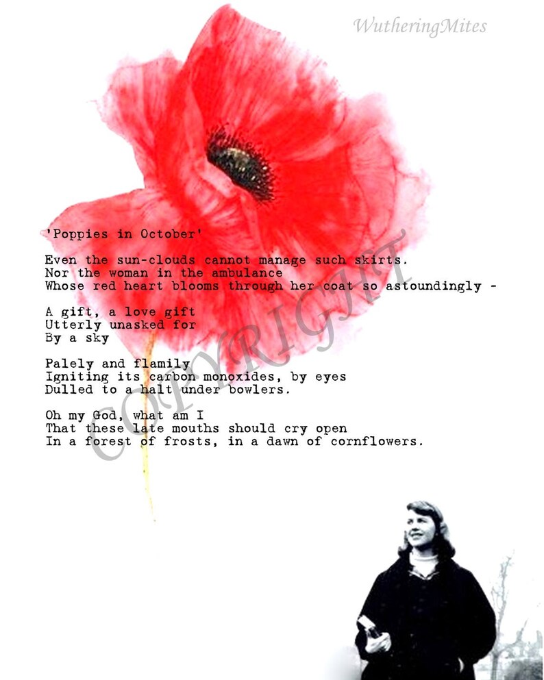 Sylvia Plath Poem Art 8 Designs image 4