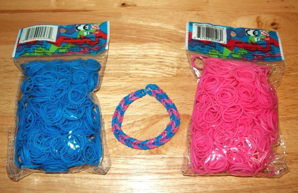 4-PACK) Bracelets Rainbow Loom Nation Colors *CUSTOM AVAILABLE* NEW