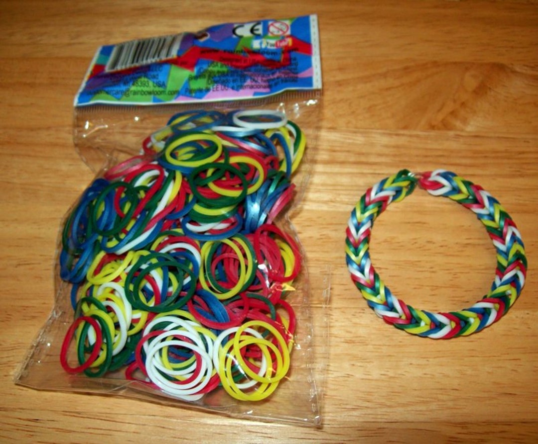 Rainbow Loom Orange Jelly Rubber Bands Refill + C-Clips