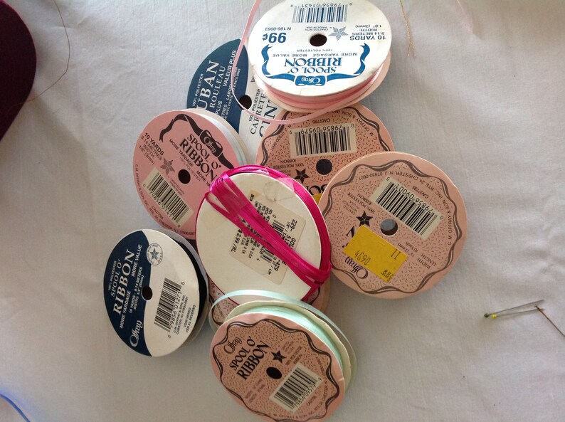 Ribbon, Spools and Spools of Ribbon Large Flat Rate Box of Ribbon ...