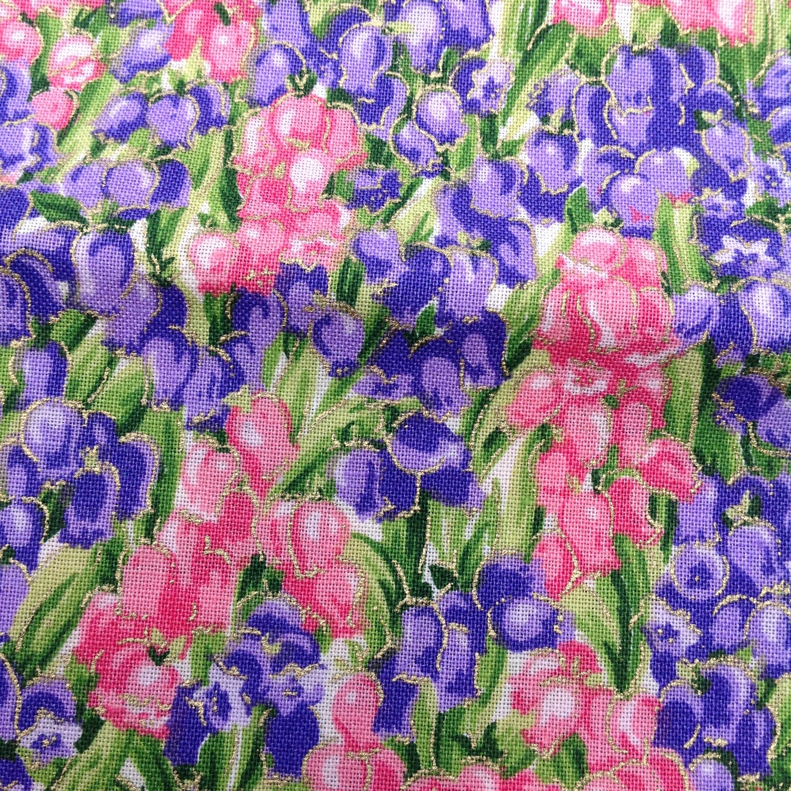 Lily of the valley fabric yardage CRANSTON COLLECTION Etsy