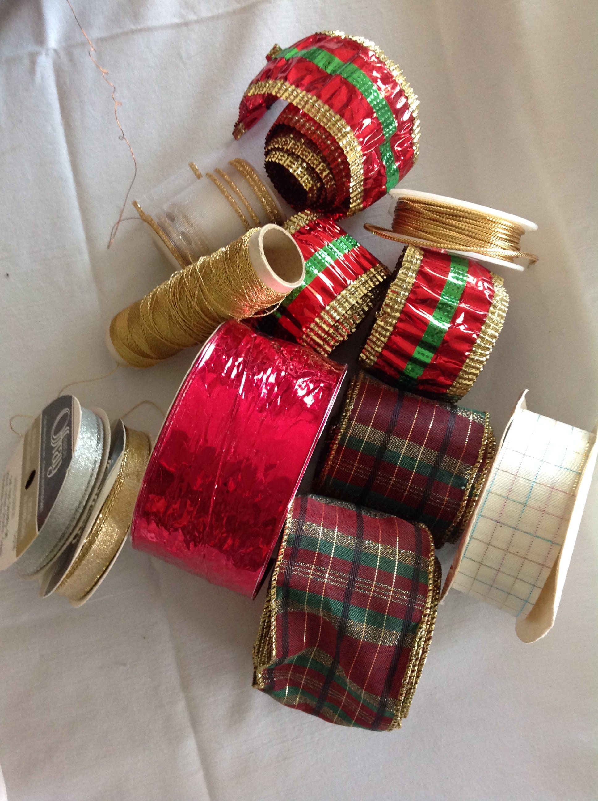 Ribbon, Spools and Spools of Ribbon Large Flat Rate Box of Ribbon ...