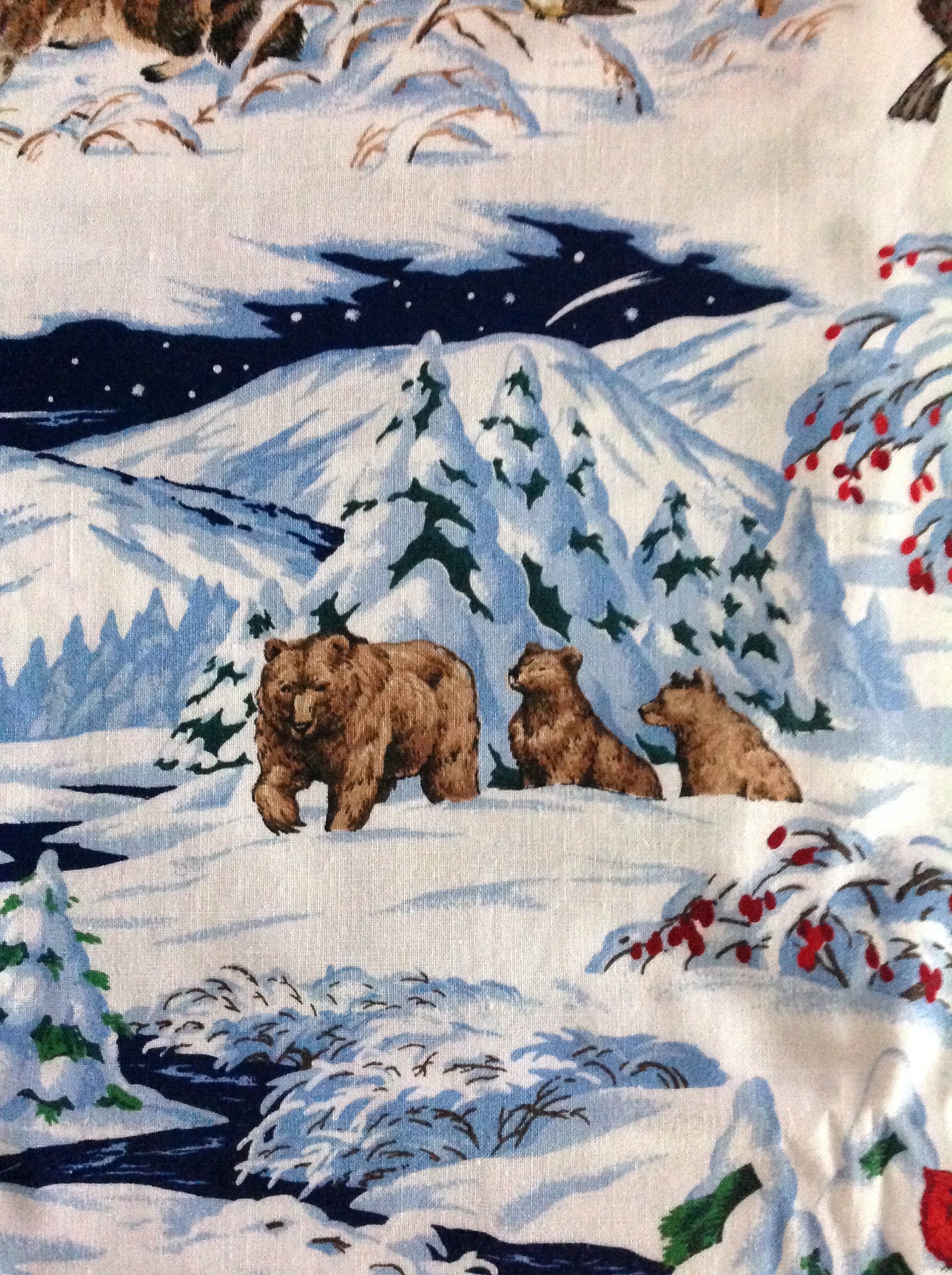 14.75 Yards Vintage Fabric Cranston Collections Wildlife | Etsy