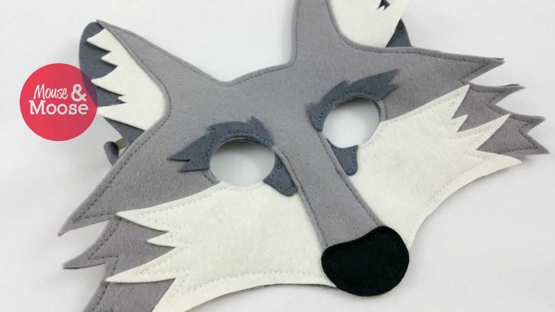 Wolf Mask or Coyote Mask for Pretend Play and Dress up 100% | Etsy